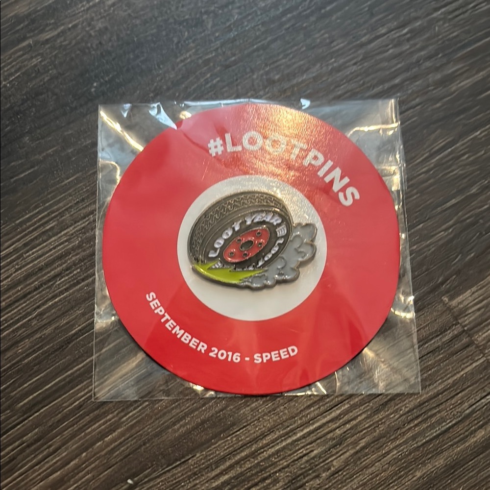 Loot Crate September 2016 Speed Pin